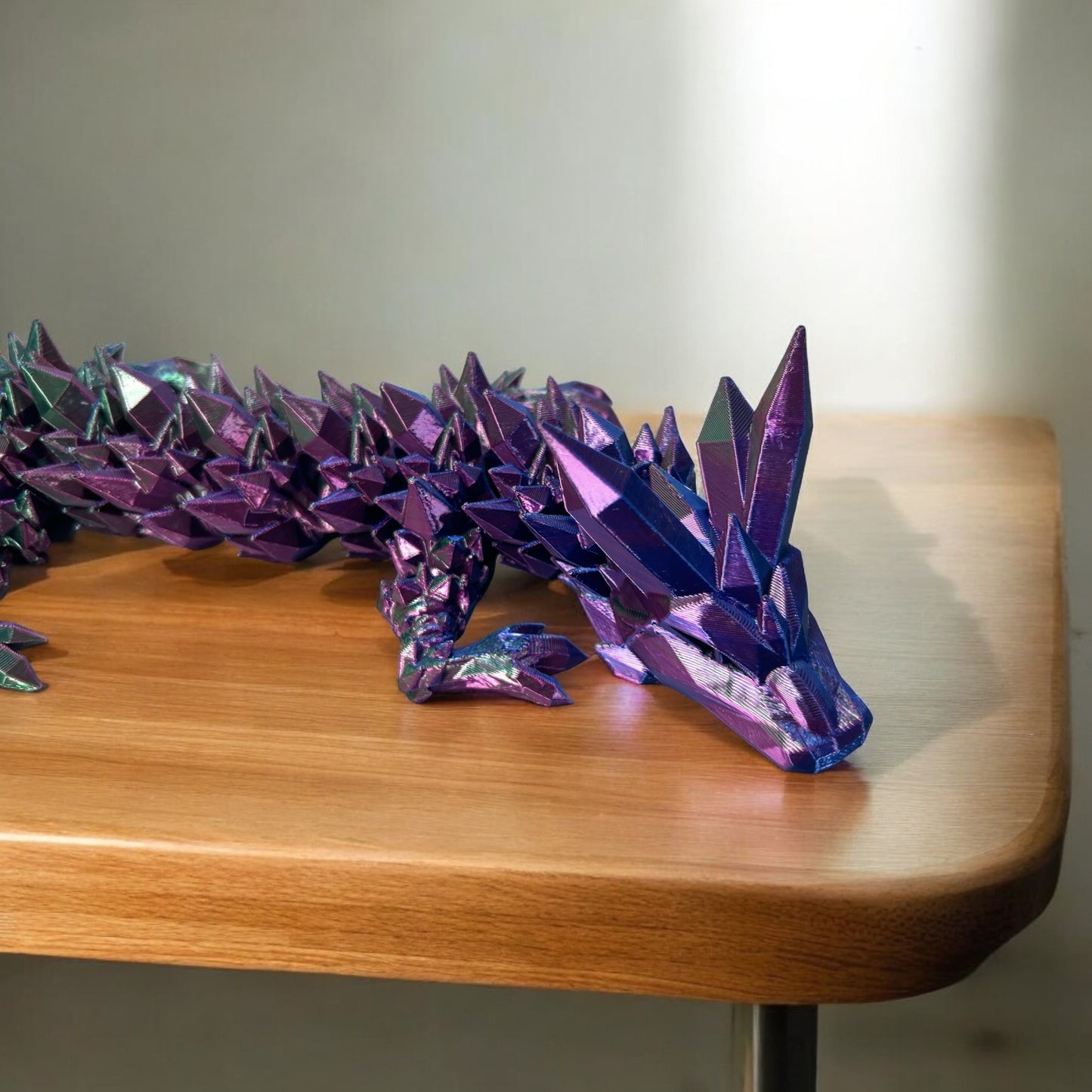 Large Articulating Crystal Dragon by Cinderwing3D - 24" & 42"