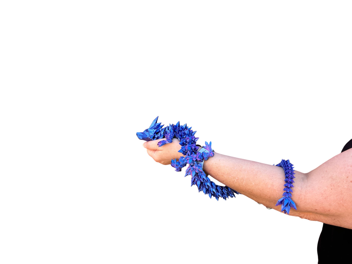 Large Articulating Crystal Dragon by Cinderwing3D - 24" & 42"