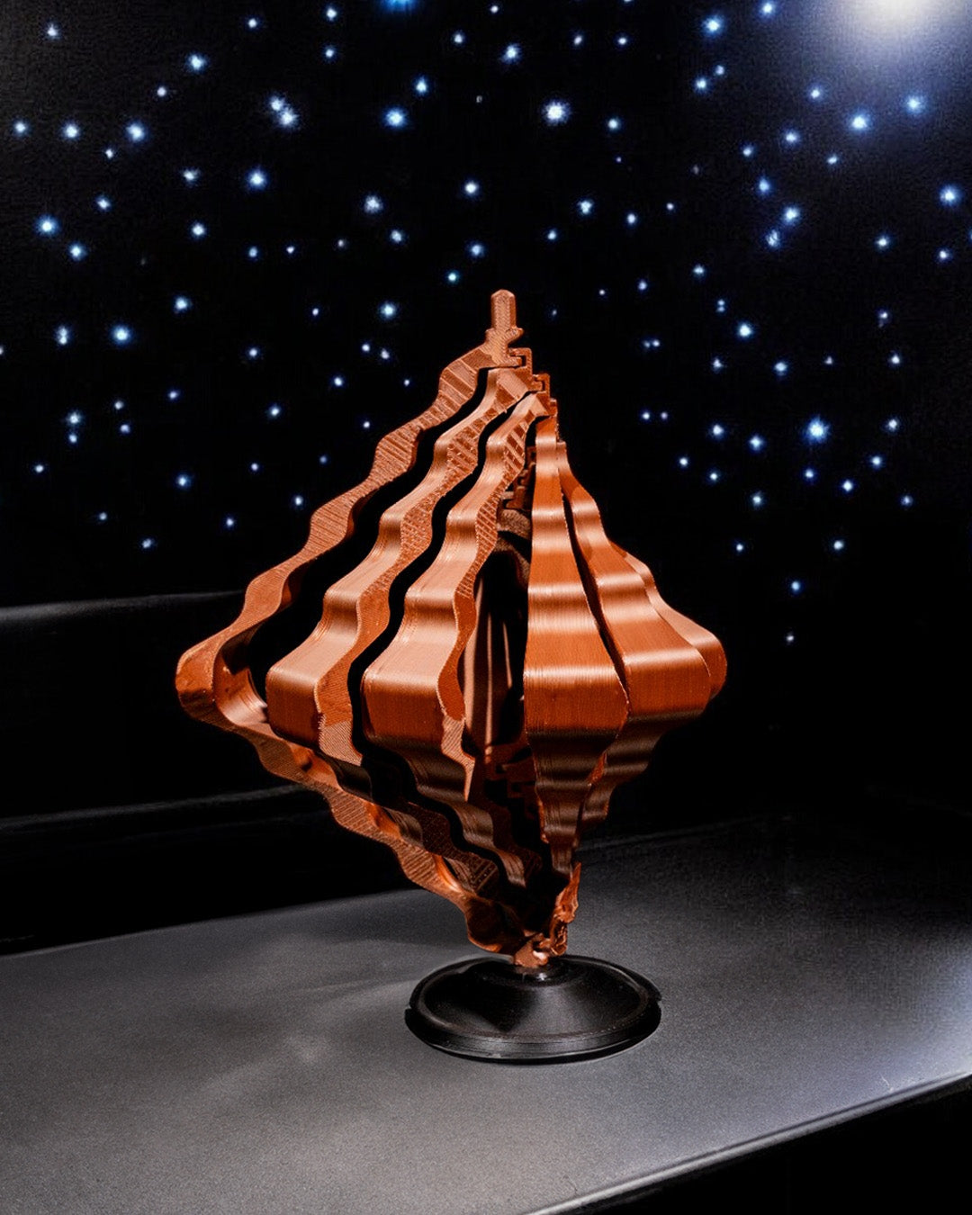 Kinetic Dust Swirl Spinning Artwork