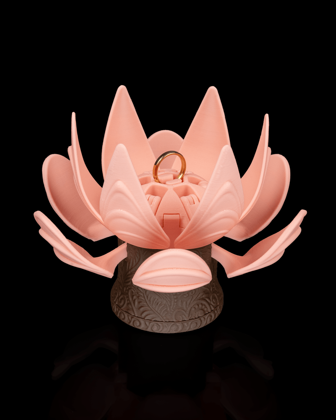Blooming Lotus Flower Promise - Ring Box