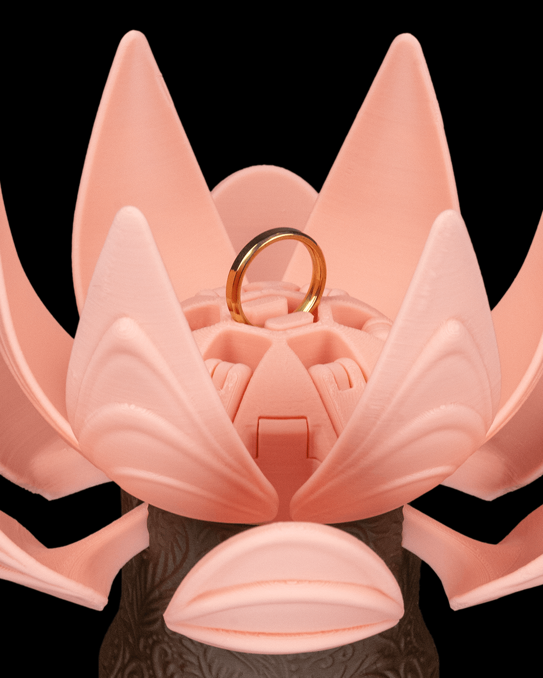 Blooming Lotus Flower Promise - Ring Box