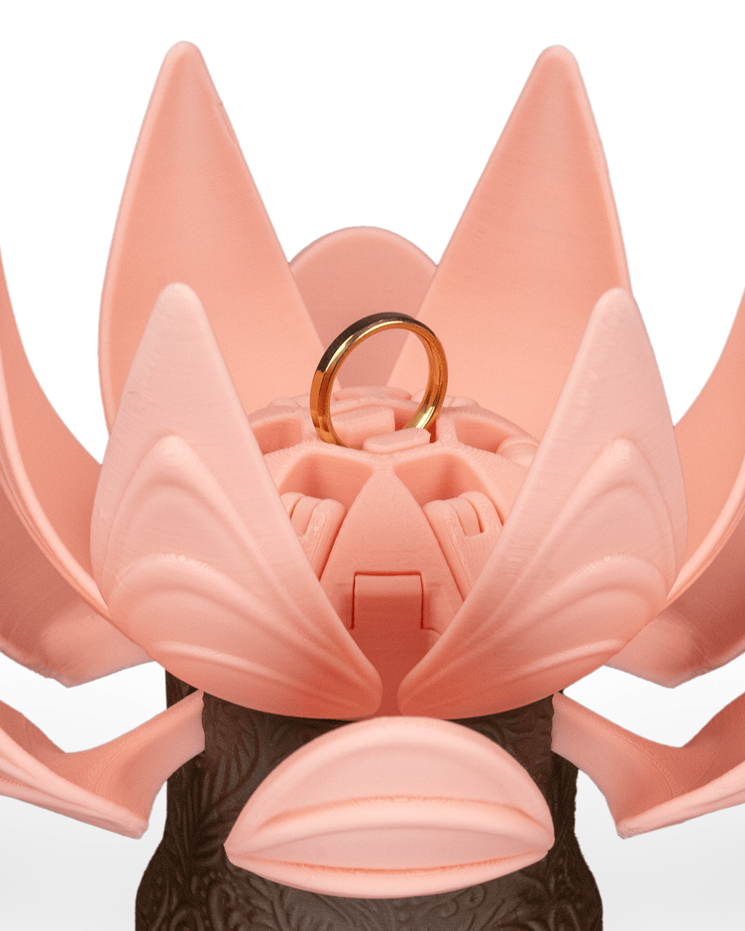 Blooming Lotus Flower Promise - Ring Box