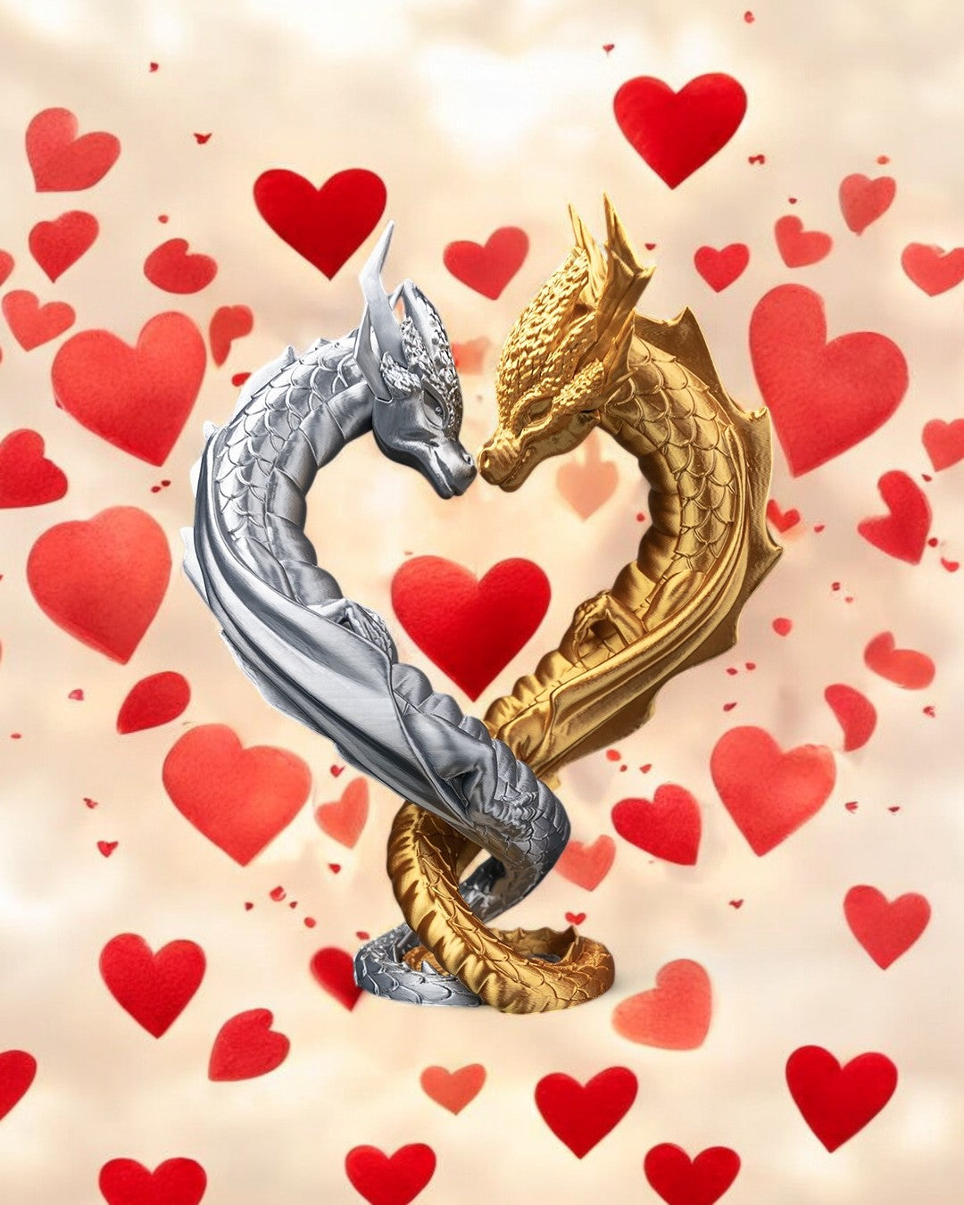 Draconic Love - Two Interwined Dragons