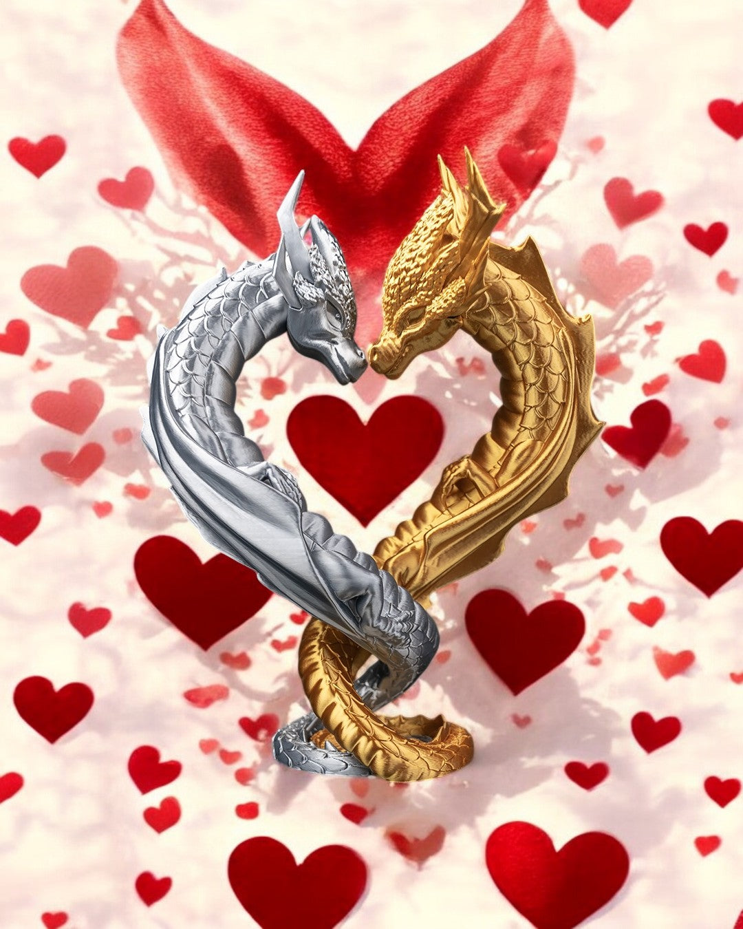 Draconic Love - Two Interwined Dragons