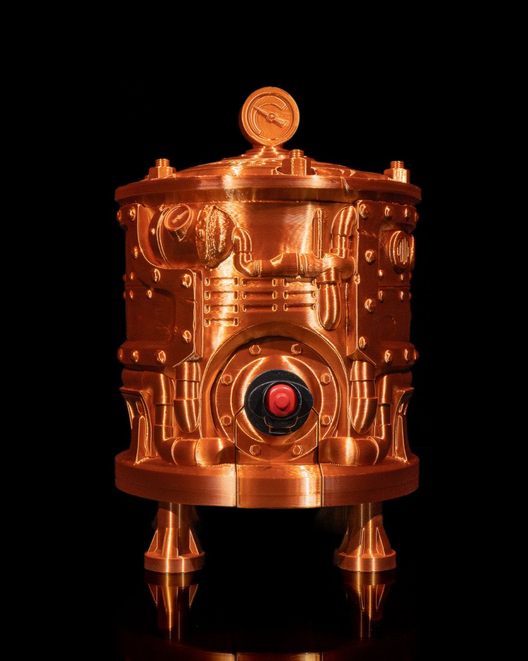 Steam Punk Engine Bagged Wine Dispenser