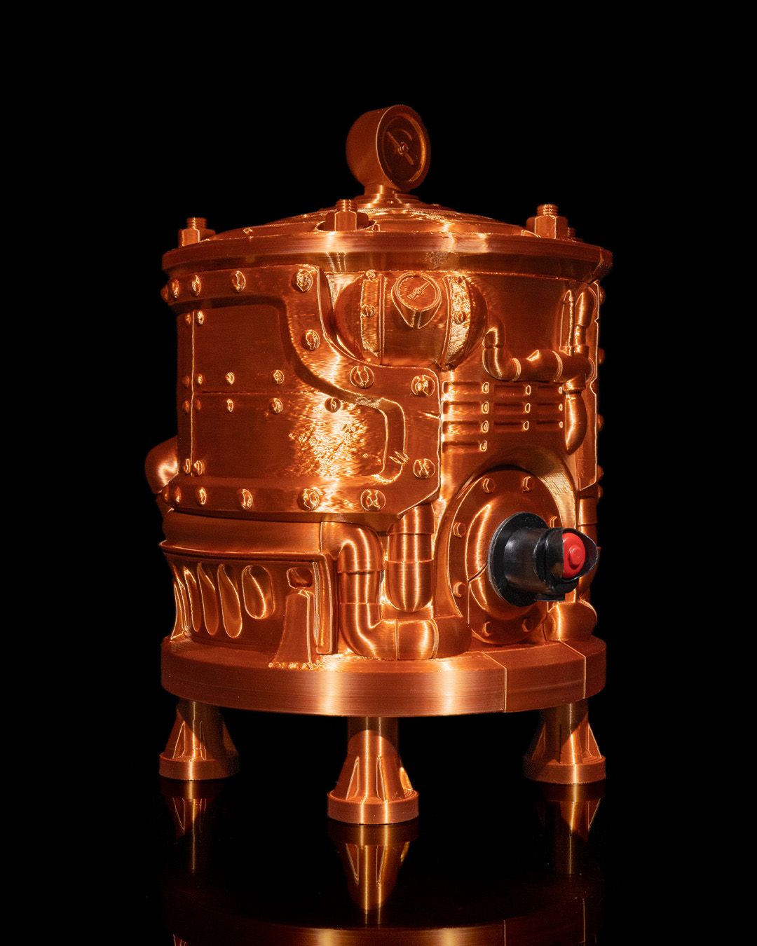 Steam Punk Engine Bagged Wine Dispenser