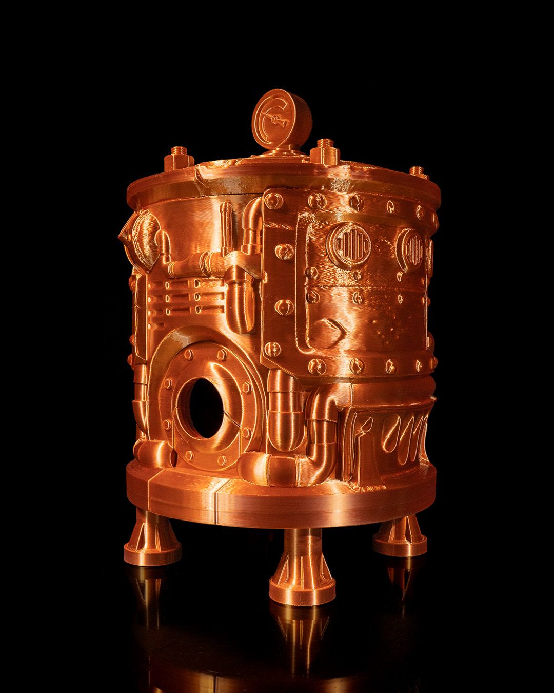 Steam Punk Engine Bagged Wine Dispenser