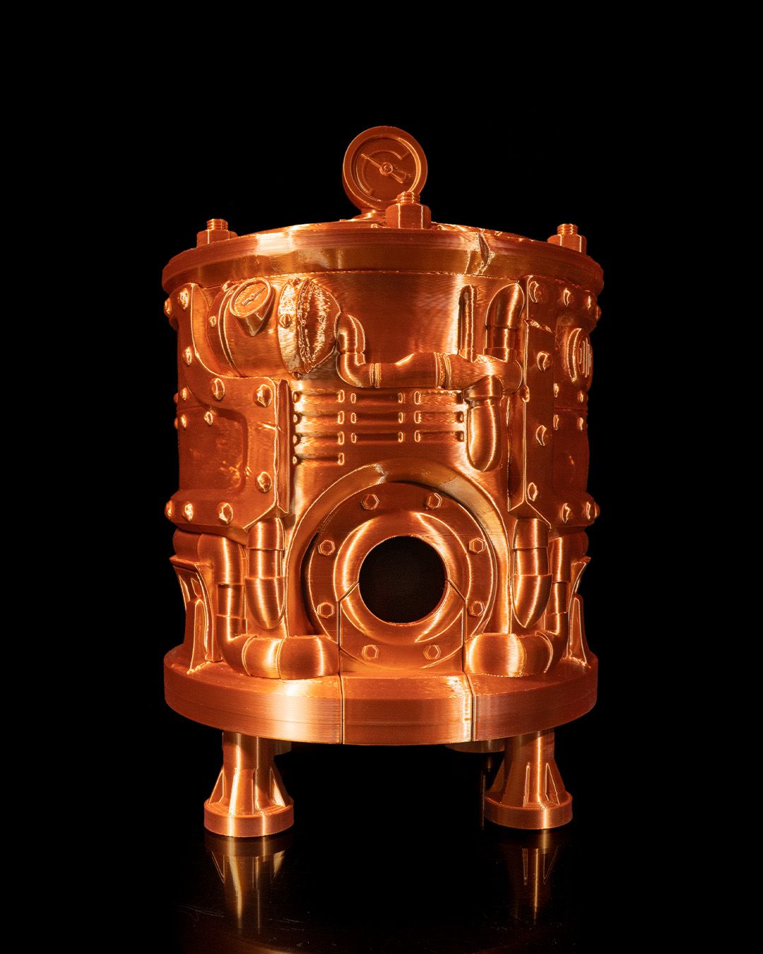 Steam Punk Engine Bagged Wine Dispenser