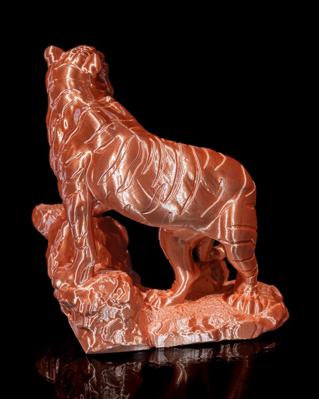 Bengal Tiger on Rock Statue