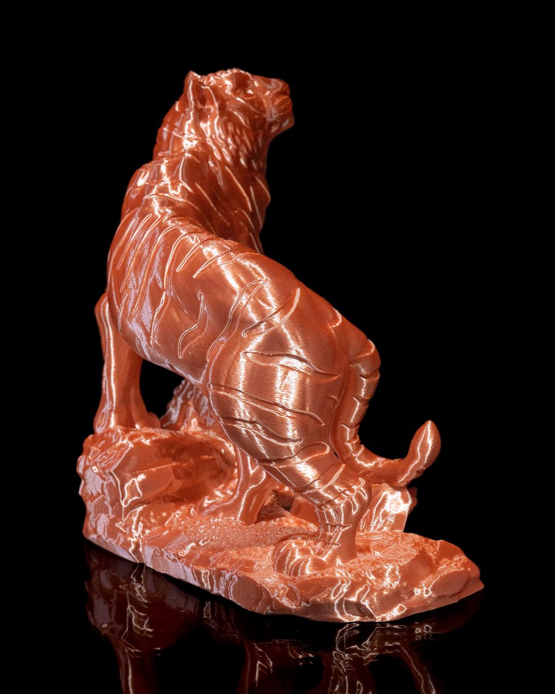 Bengal Tiger on Rock Statue