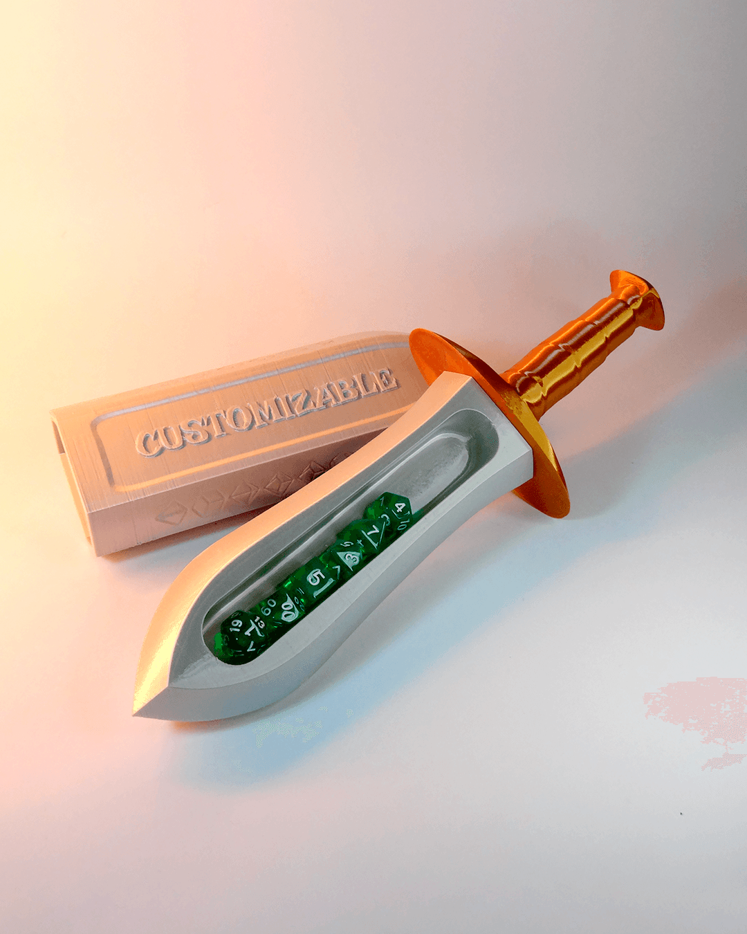 Dice Dagger Holder - With Personalized Text