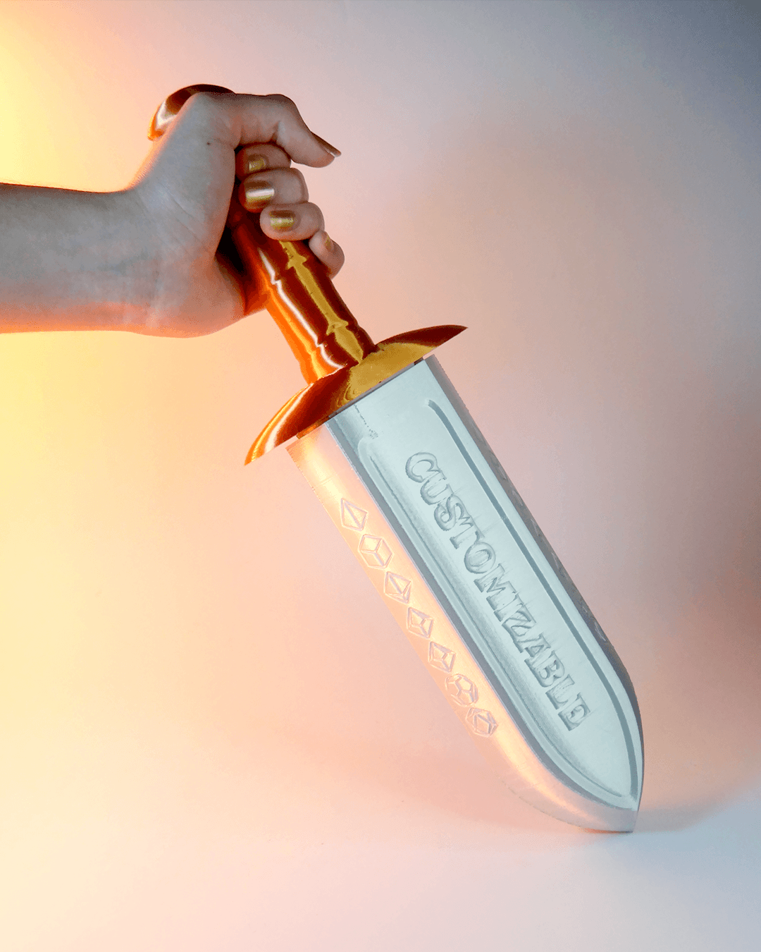 Dice Dagger Holder - With Personalized Text