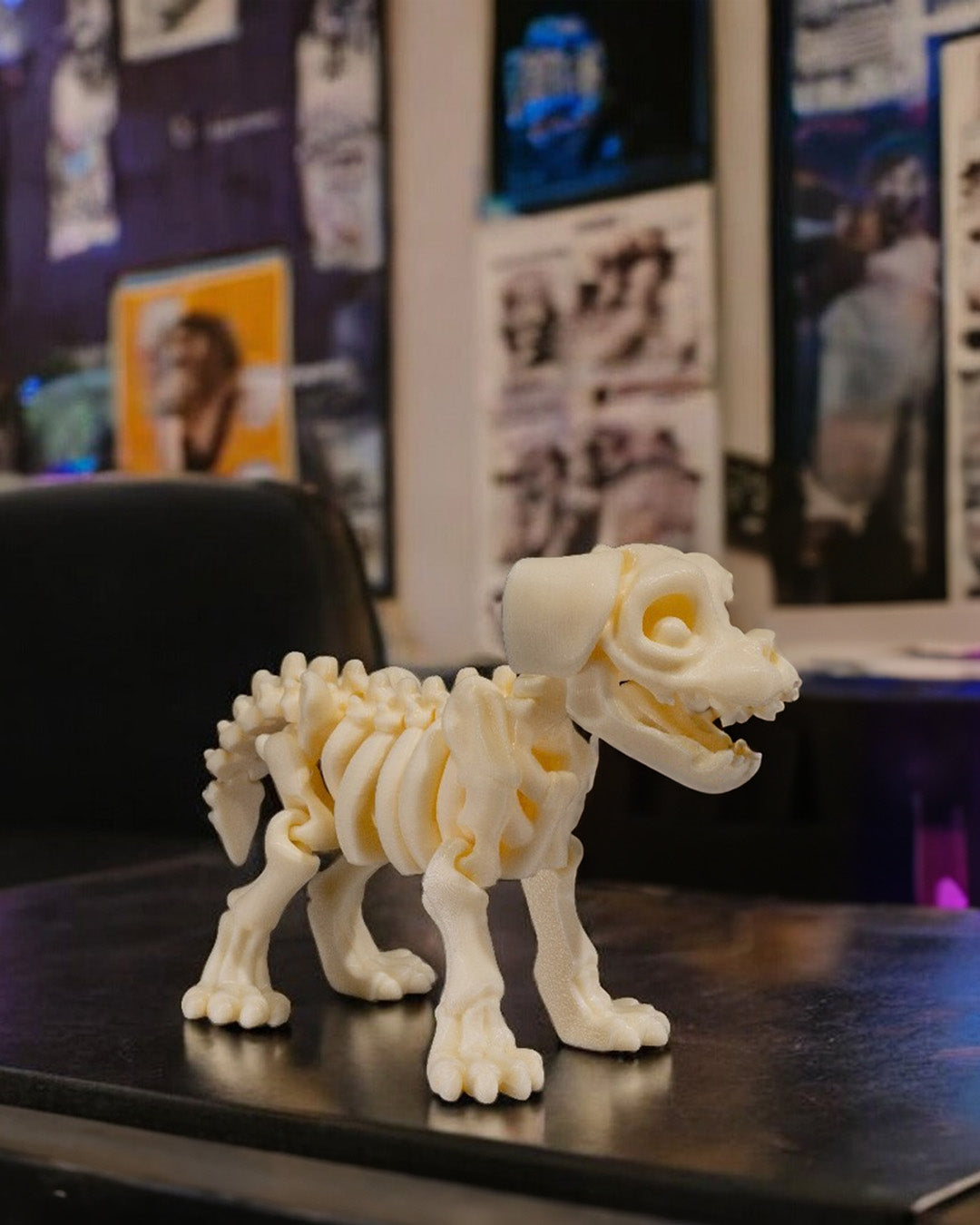 Articulating Skeleton Dog - Glow in the Dark!