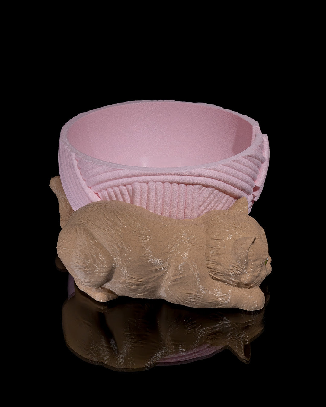 Cat and Ball of Yarn, Yarn Bowl and Hook Case