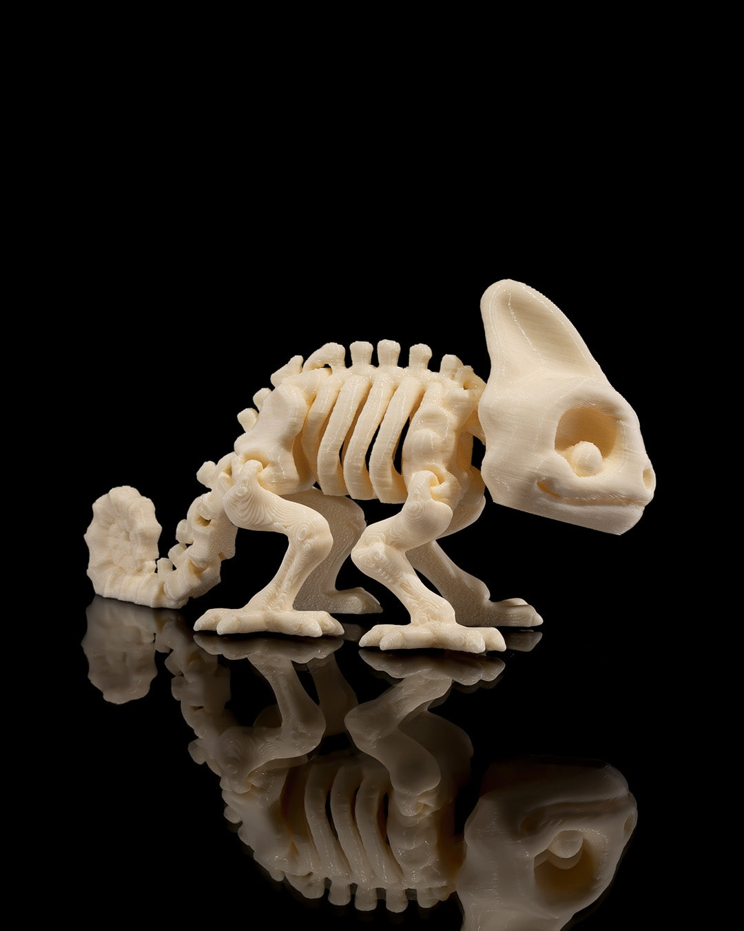 Articulating Skeleton Chameleon - Glow in the Dark!